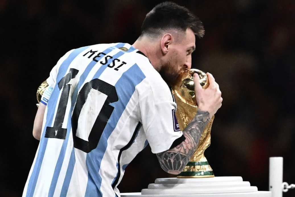 Lionel Messi World Cup Celebration